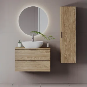 Meuble sous-vasque 80cm plan de toilette Astrid Bois Meuble sous-vasque 80cm plan de toilette Astrid Bois