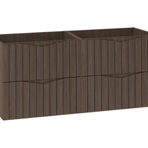 120cm Siena hout en zwart badmeubel 120cm Siena hout en zwart badmeubel