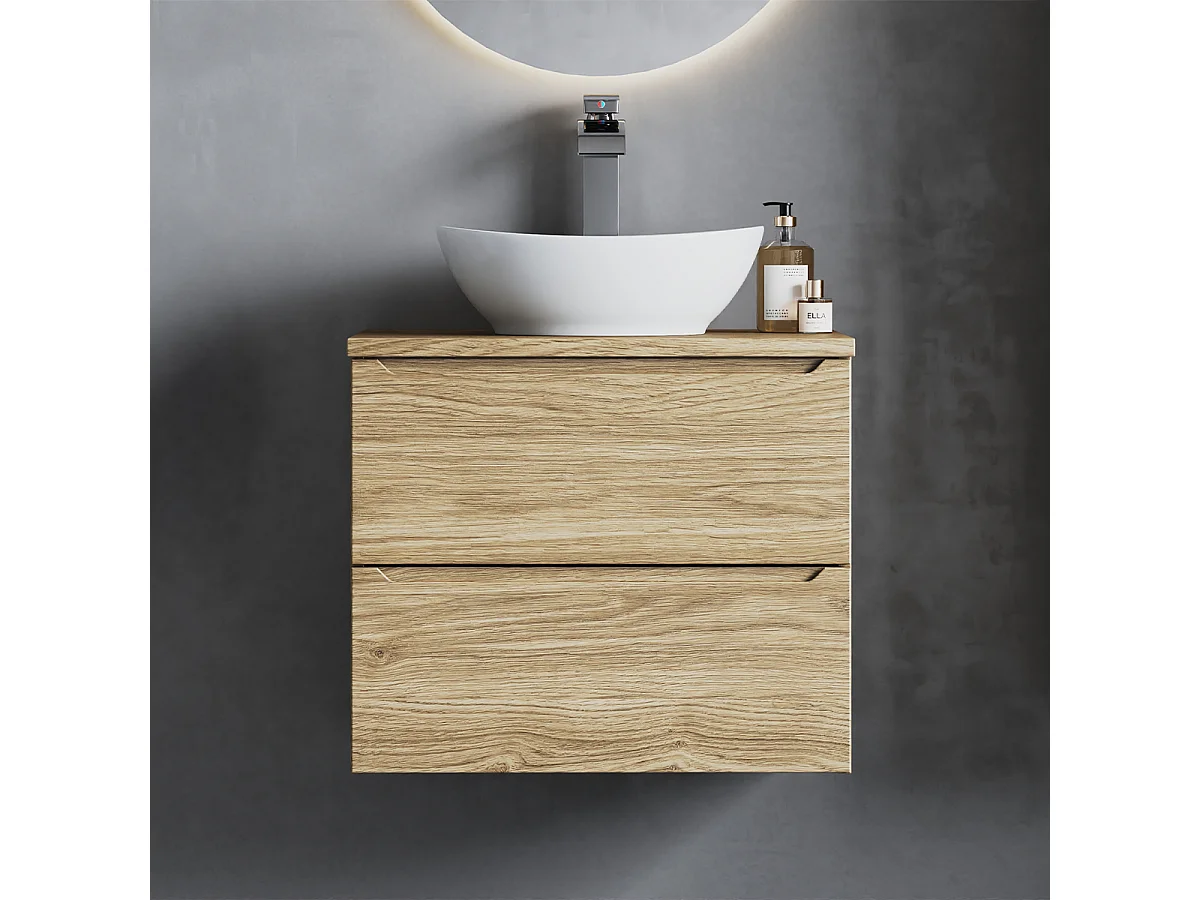 Onderkast 60cm plan de toilette Viggo Hout