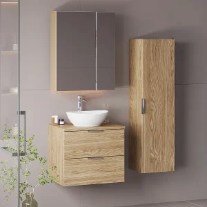 Meuble sous-vasque 60cm plan de toilette Astrid Bois Meuble sous-vasque 60cm plan de toilette Astrid Bois