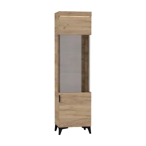 1-deurs LED vitrinekast Ruben Hout