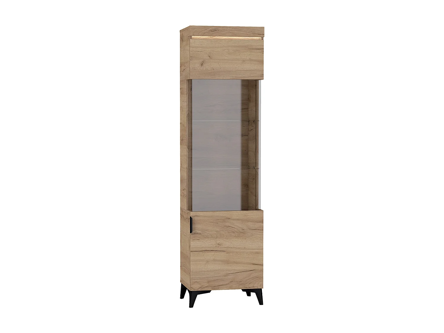 1-deurs LED vitrinekast Ruben Hout