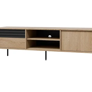 Astra Wood en Zwart 2-deurs TV-meubel 180 cm Astra Wood en Zwart 2-deurs TV-meubel 180 cm