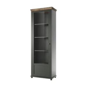 Vitrine 1 porte ouverture gauche Martin Groen en Hout