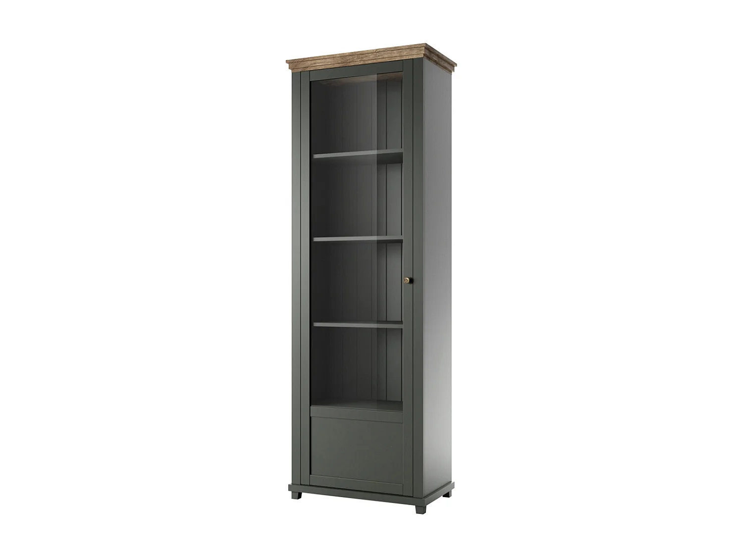 Vitrine 1 porte ouverture gauche Martin Groen en Hout