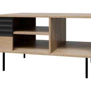 Astra Houten en Zwarte Salontafel Astra Houten en Zwarte Salontafel