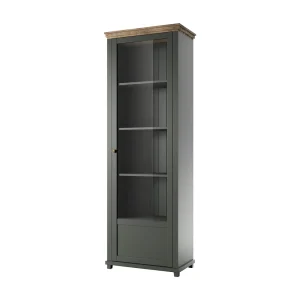 Vitrine 1 porte ouverture droite Martin Groen en Hout