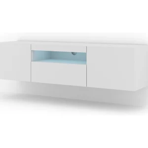 Aurus Wit 3-deurs LED TV-wandmeubel 150 cm Aurus Wit 3-deurs LED TV-wandmeubel 150 cm