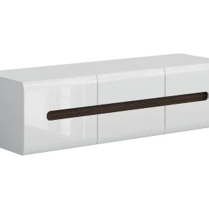 2-deurs TV-meubel met 2 laden 150 cm Darrel Wit gelakt en Hout 2-deurs TV-meubel met 2 laden 150 cm Darrel Wit gelakt en Hout