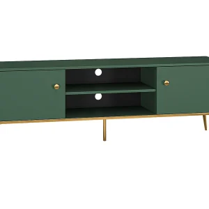 2-deurs TV-meubel 160 cm Thalia Groen 2-deurs TV-meubel 160 cm Thalia Groen