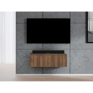 AX LIVING TV-meubel Loriano 100 cm – Hangend lowboard walnoot Warmia