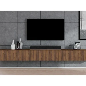 AX LIVING Modern TV-lowboard Loriano 300 cm hangend walnoot Warmia AX LIVING Modern TV-lowboard Loriano 300 cm hangend walnoot Warmia