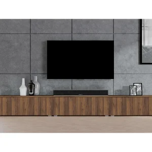 AX LIVING Modern TV-lowboard Loriano 300 cm staand walnoot Warmia AX LIVING Modern TV-lowboard Loriano 300 cm staand walnoot Warmia