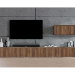 AX LIVING Modern TV-lowboard Loriano wandmeubel 300 cm staand walnoot Warmia AX LIVING Modern TV-lowboard Loriano wandmeubel 300 cm staand walnoot Warmia