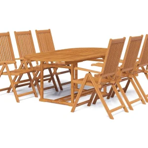 7-delige Tuinset massief acaciahout 150-200 cm 7-delige Tuinset massief acaciahout 150-200 cm