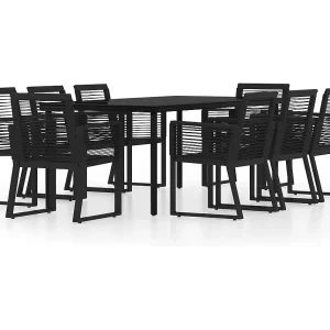 9-delige Tuinset zwart 9-delige Tuinset zwart