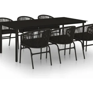 7-delige Tuinset zwart 7-delige Tuinset zwart