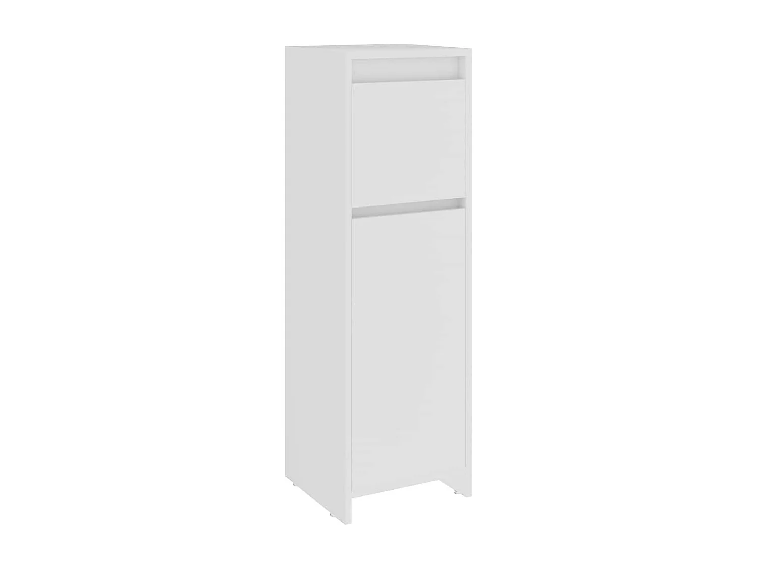 Badkamerkast 30x30x95 cm bewerkt hout wit