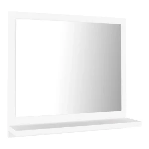Badkamerspiegel 40×10,5×37 cm bewerkt hout wit Badkamerspiegel 40×10,5×37 cm bewerkt hout wit