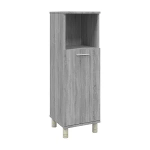 Badkamerkast 30x30x95 cm bewerkt hout grijs sonoma eikenkleurig Badkamerkast 30x30x95 cm bewerkt hout grijs sonoma eikenkleurig