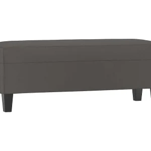 Bankje 100x35x41 cm kunstleer grijs Bankje 100x35x41 cm kunstleer grijs