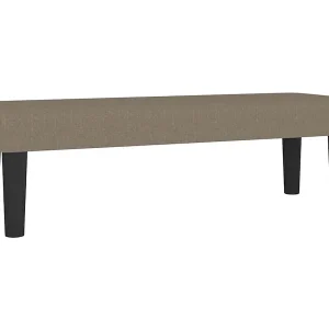 Bankje 100x30x30 cm stof taupe Bankje 100x30x30 cm stof taupe