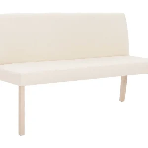 Bankje 139,5 cm polyester crème Bankje 139,5 cm polyester crème