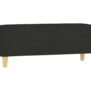 Bankje 100x35x41 cm stof zwart Bankje 100x35x41 cm stof zwart