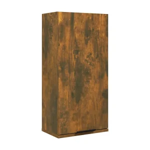 Badkamerkast wandgemonteerd 32x20x67 cm gerookt eikenkleurig Badkamerkast wandgemonteerd 32x20x67 cm gerookt eikenkleurig