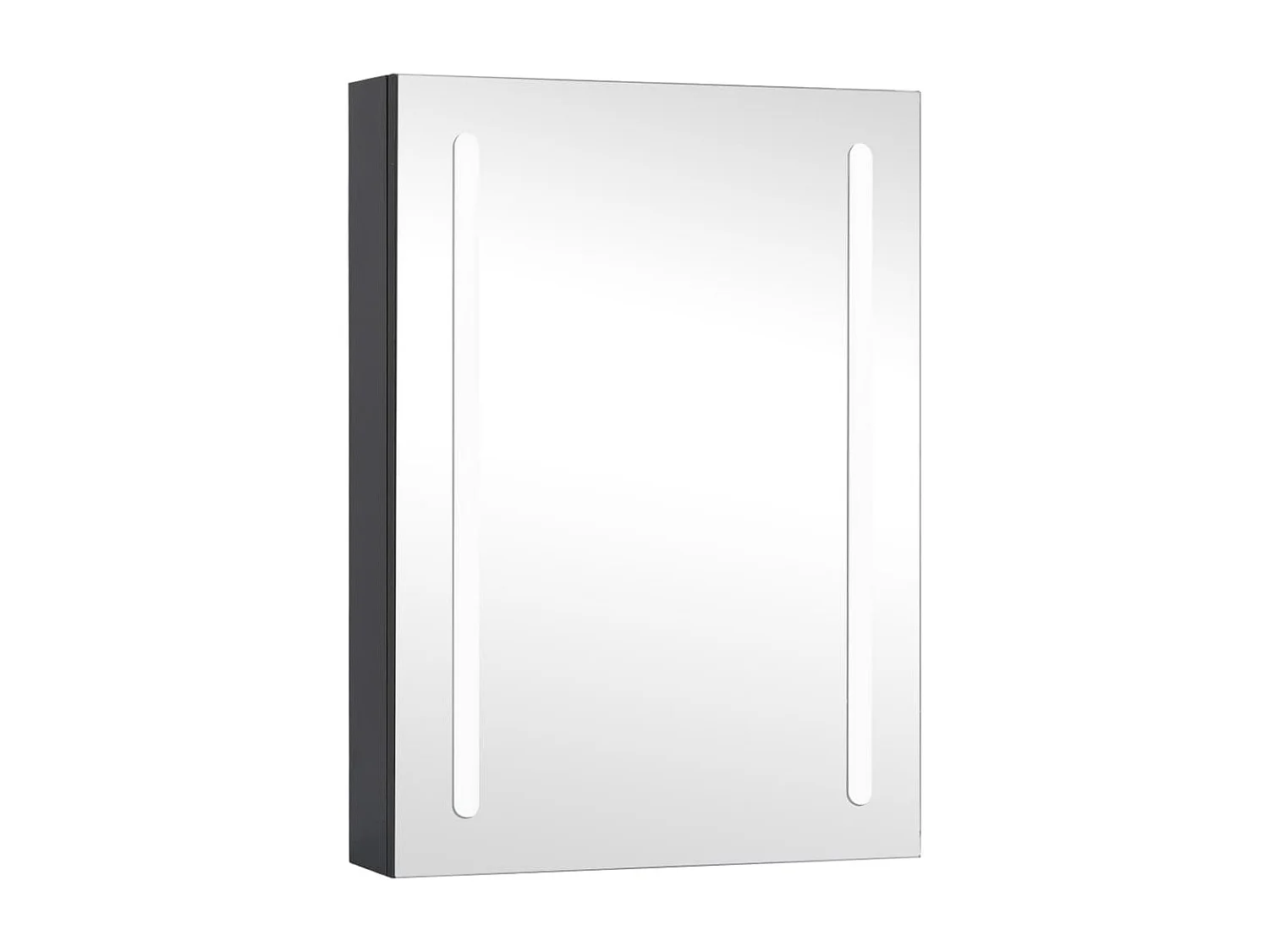 Badkamerkast met spiegel en LED 50x13x70 cm