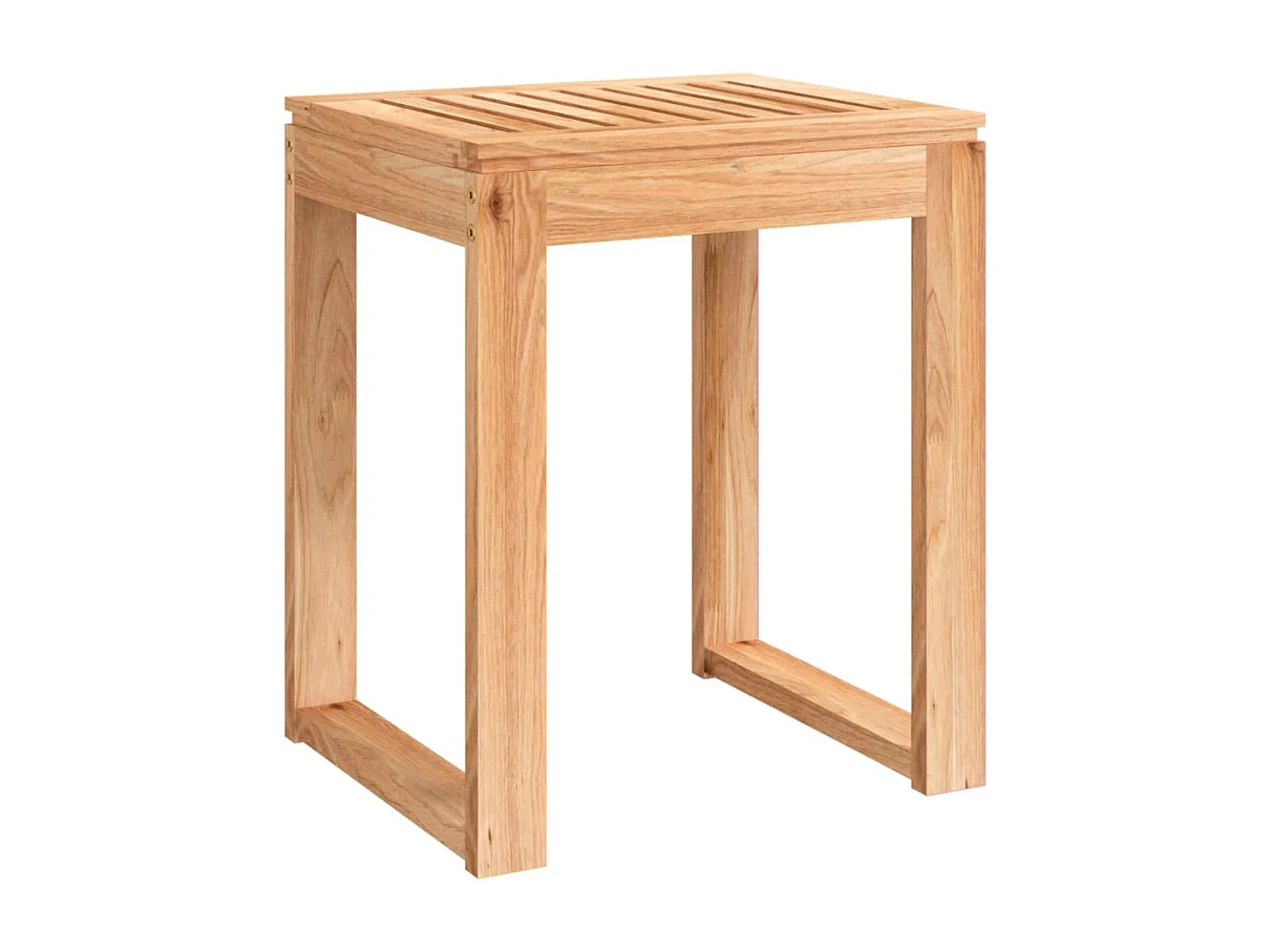 Badkamerkruk 40x30x46 cm massief walnotenhout