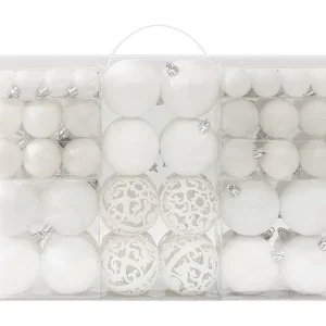100-delige Kerstballenset wit 100-delige Kerstballenset wit