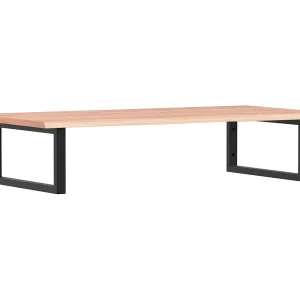 Badkamer wandschap staal en massief eikenhout