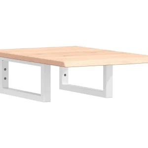 Badkamer wandschap staal en massief eikenhout