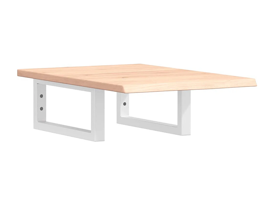 Badkamer wandschap staal en massief eikenhout