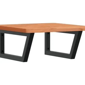 Badkamer wandschap staal en massief beukenhout