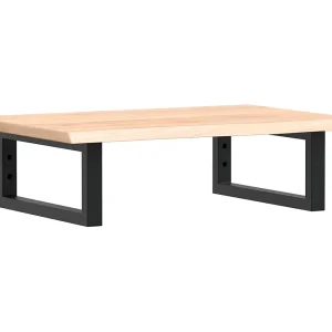 Badkamer wandschap staal en massief eikenhout