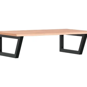 Badkamer wandschap staal en massief eikenhout