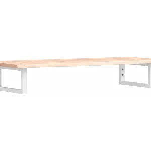 Badkamer wandschap staal en massief eikenhout