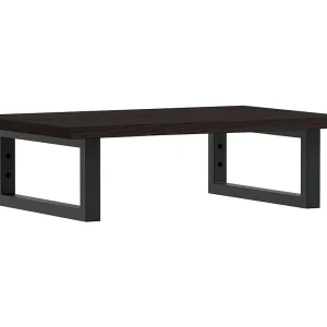 Badkamer wandschap staal en massief eikenhout
