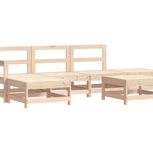 6-delige Loungeset massief grenenhout 6-delige Loungeset massief grenenhout