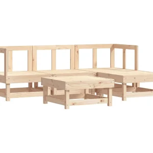 5-delige Loungeset massief grenenhout 5-delige Loungeset massief grenenhout