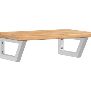 Badkamer wandschap staal en massief eikenhout Badkamer wandschap staal en massief eikenhout