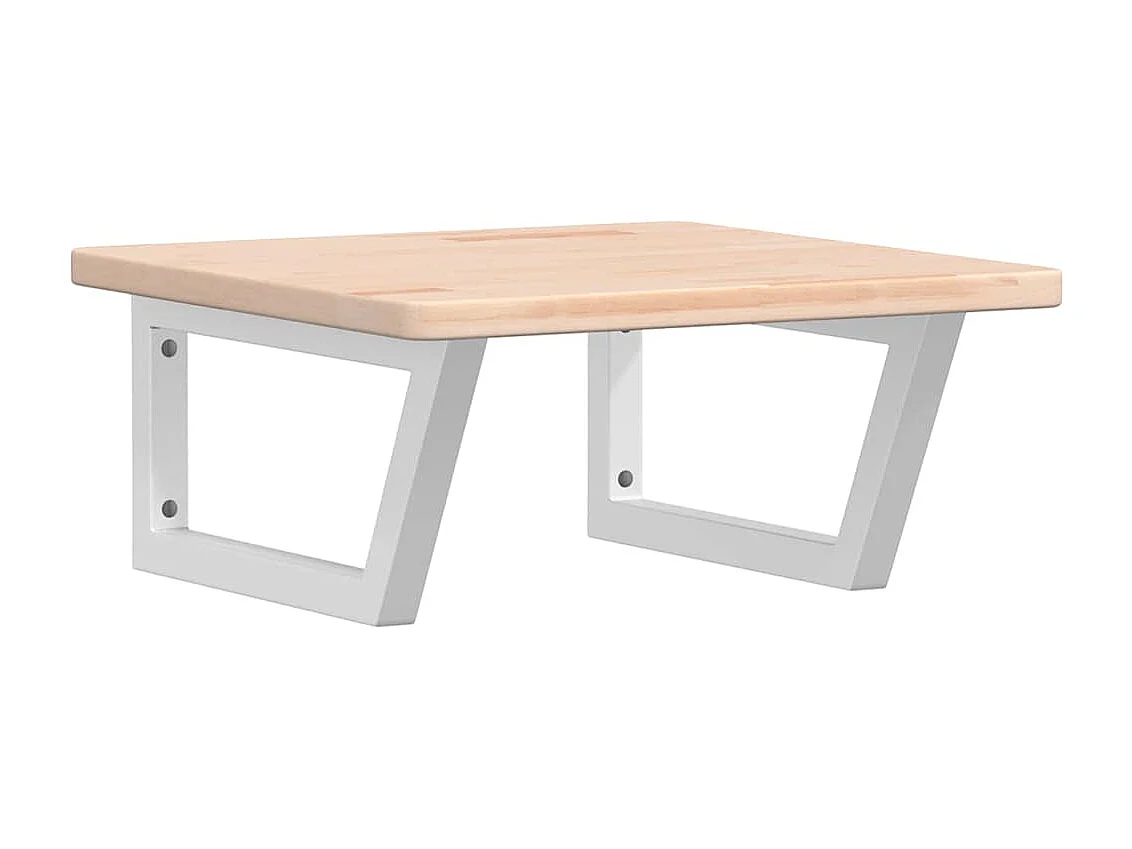 Badkamer wandschap staal en massief eikenhout