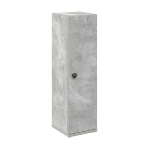 Badkamerkast met rolhouder 20,5x22x72 cm betongrijs