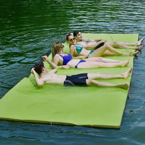 355x183cm waterhangmat, drijvende watermat tot 400 kg belastbaar, zwemmat, zwembed, waterligstoel voor zee, meer, zwembad, strand (groen)AB92419 355x183cm waterhangmat, drijvende watermat tot 400 kg belastbaar, zwemmat, zwembed, waterligstoel voor zee, meer, zwembad, strand (groen)AB92419