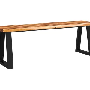 Bankje met natuurlijke rand 140 cm massief acaciahout Bankje met natuurlijke rand 140 cm massief acaciahout