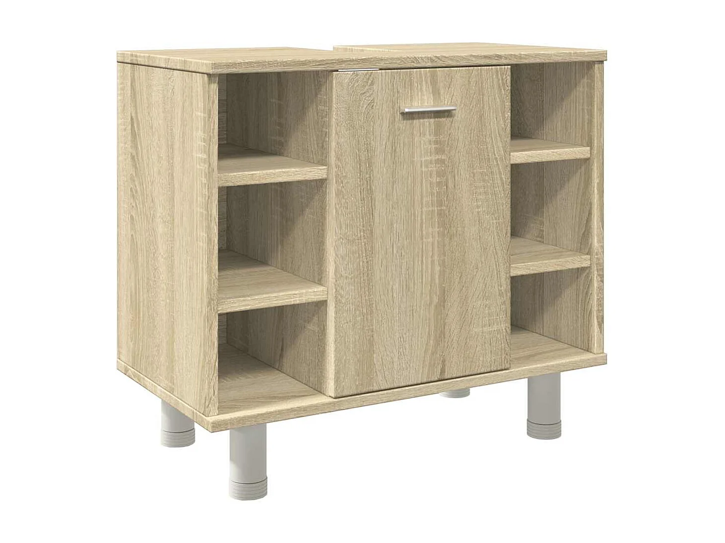 Badkamerkast 60x32x53,5 cm spaanplaat sonoma eikenkleurig