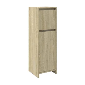 Badkamerkast 30x30x95 cm spaanplaat sonoma eikenkleurig