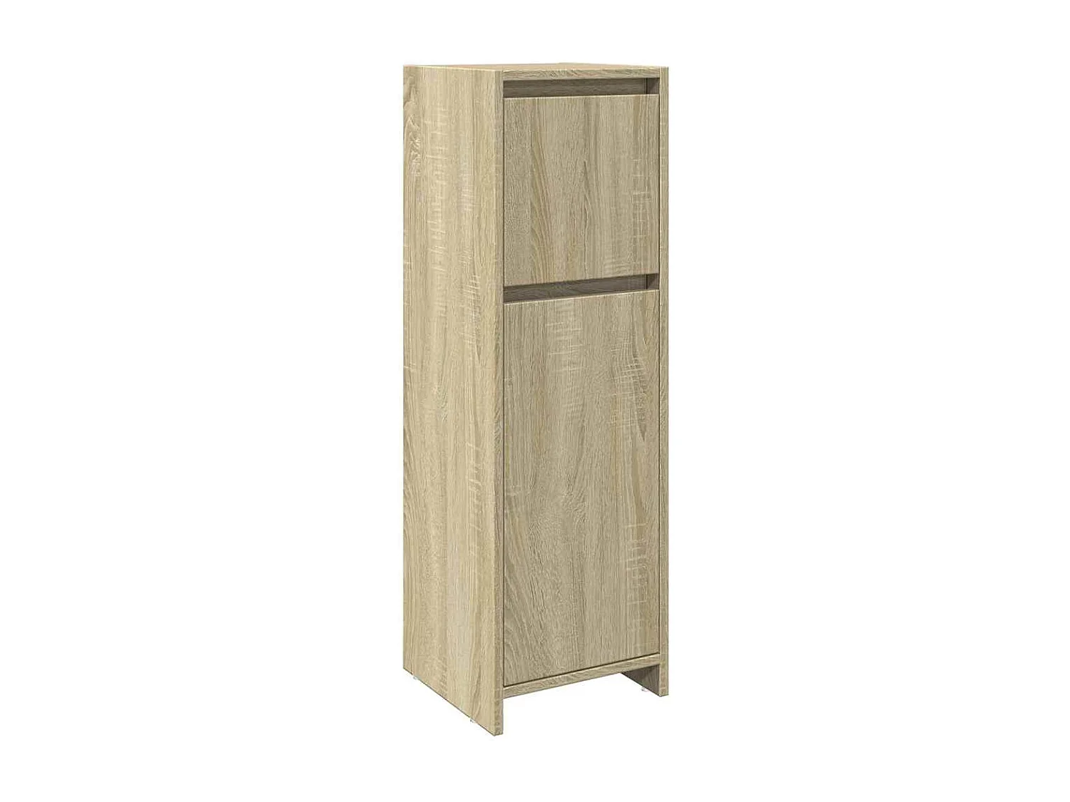 Badkamerkast 30x30x95 cm spaanplaat sonoma eikenkleurig